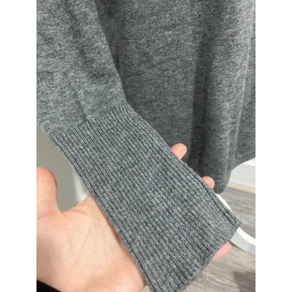 Smartwool Shadow Pine V-Neck Sweater Grey Size Large - Picture 4 of 8